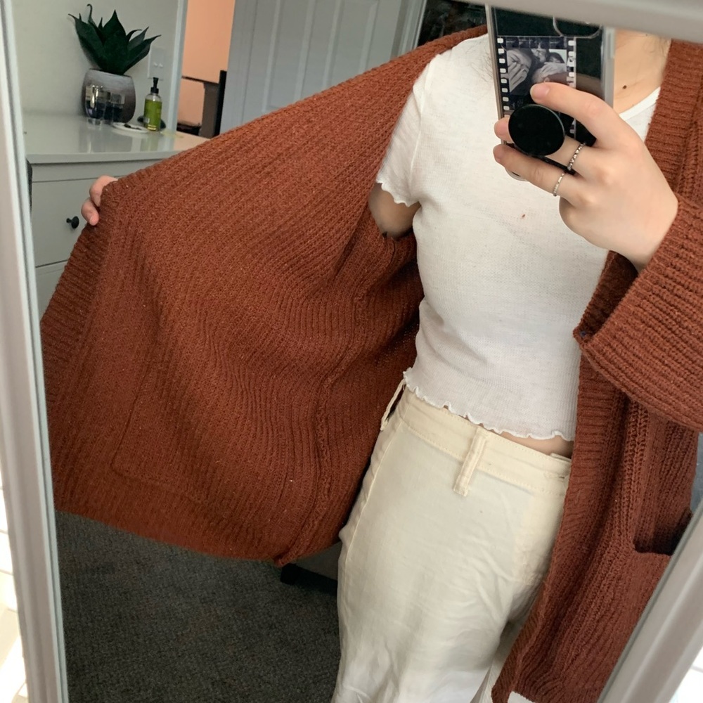 Brown Korean brand Cardigan - Picture 5 of 8